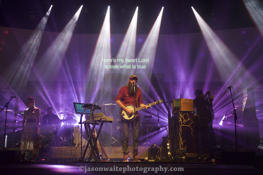 Dallas-TX-Music-Photographer-David-Crowder-Neon-Steeple 