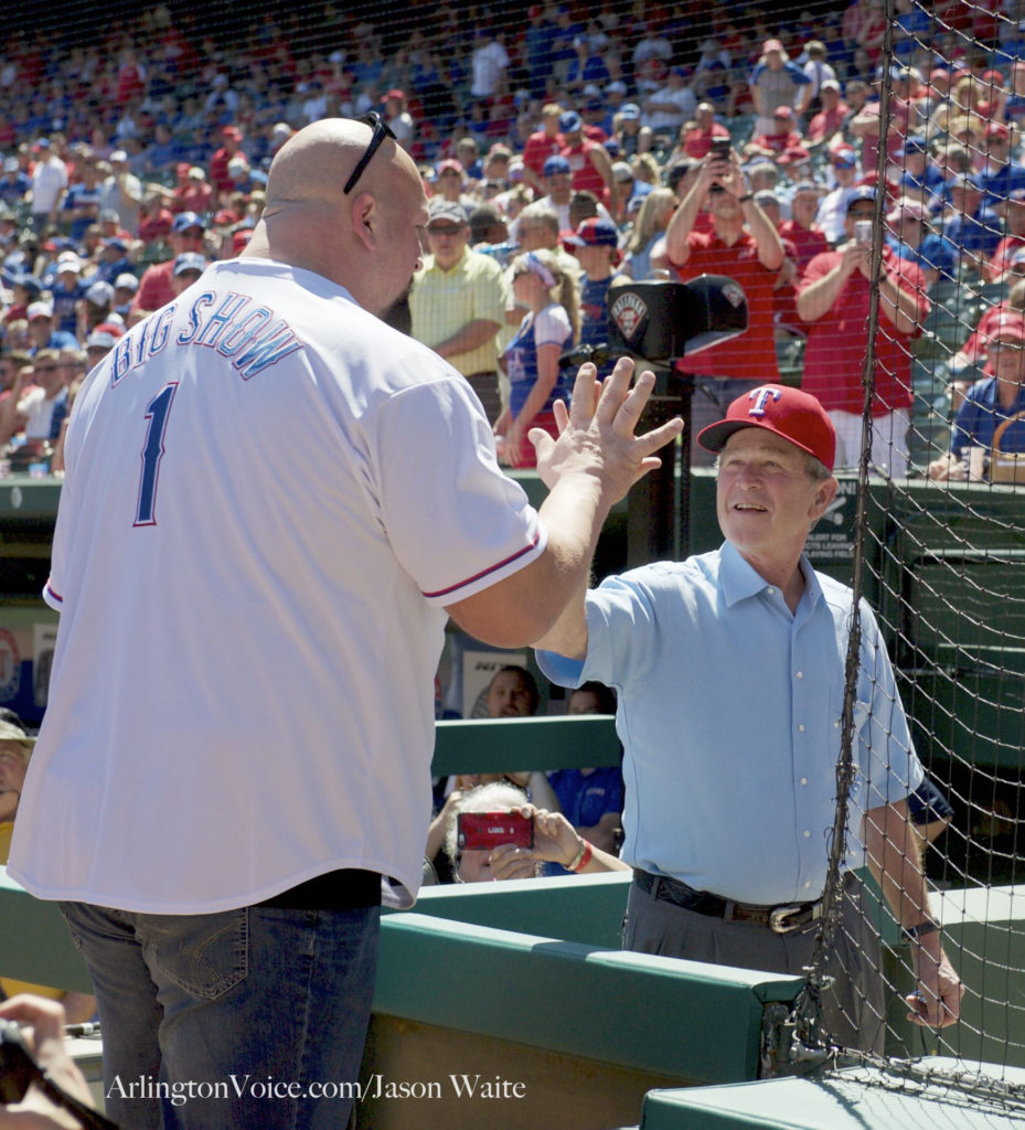 rangers-opening-george-bush-big-show